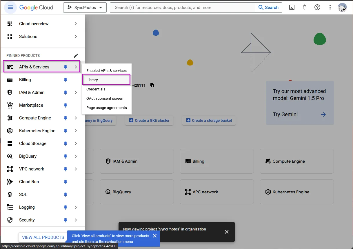 Setup Google Cloud - Step 3