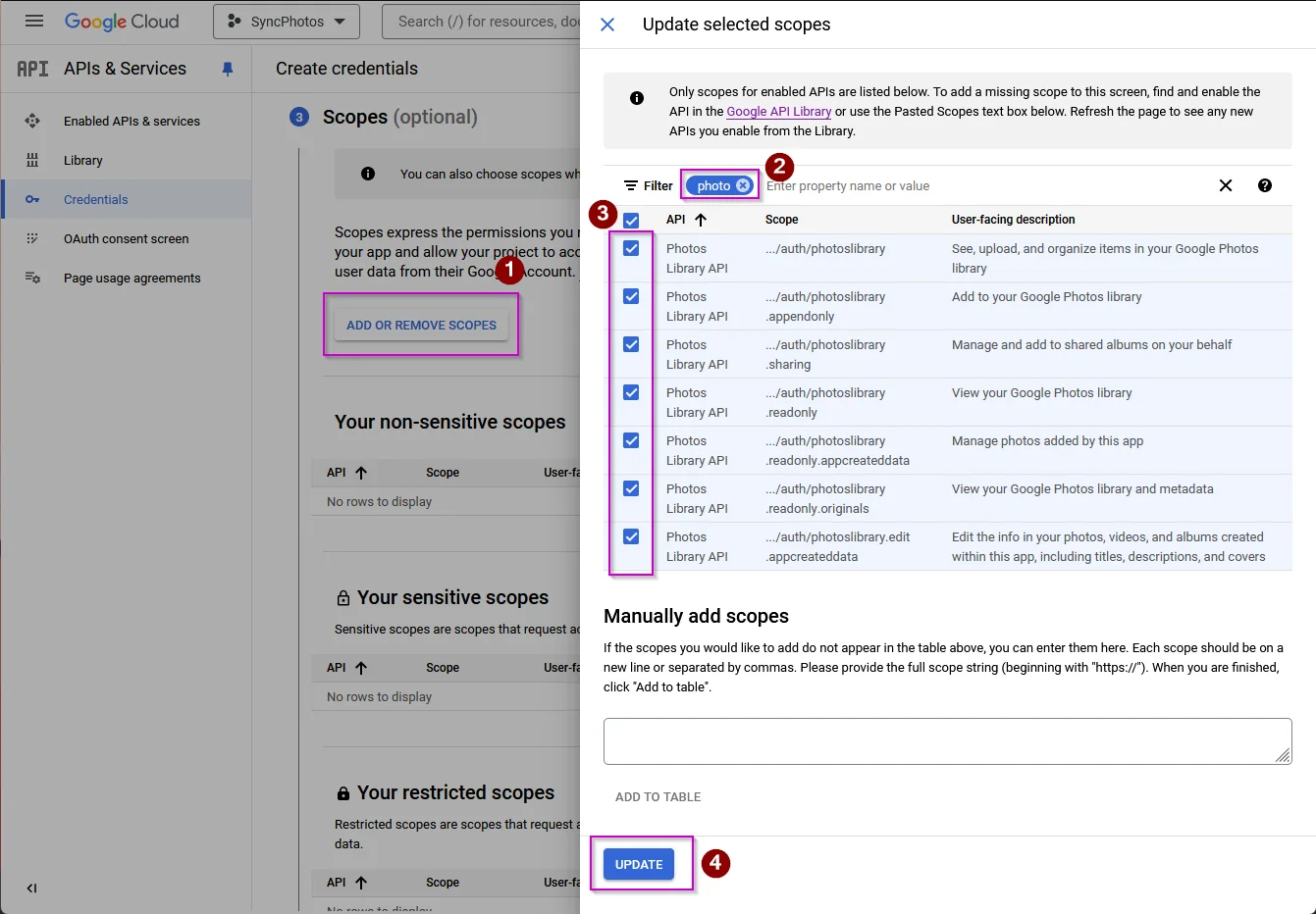 Setup Google Cloud - Step 9