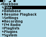 Das Menü des phenx_minima Themes