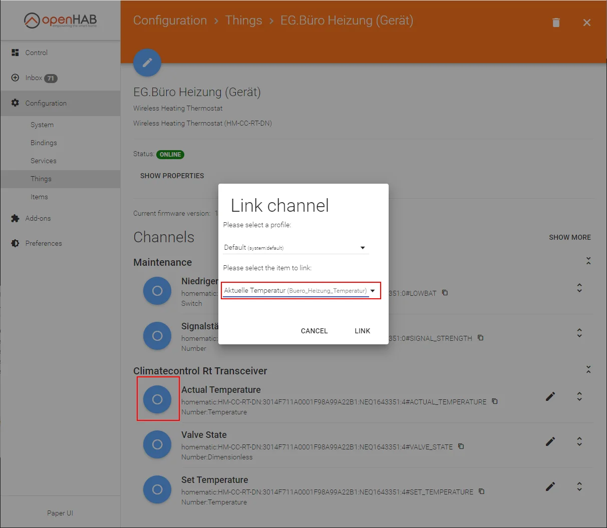 Assigning items to channels